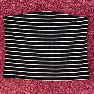 American Eagle black and white tube top